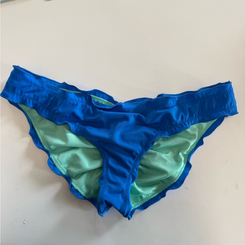 Victoria's Secret Blue Bikini with Athletic Appeal